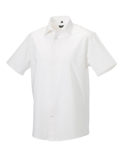 Z947 Russell Collection Kurzärmeliges körperbetontes Hemd