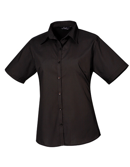 PW302 Premier Workwear Damen Poplin kurzarm Bluse (Damenbluse/Kurzarm)