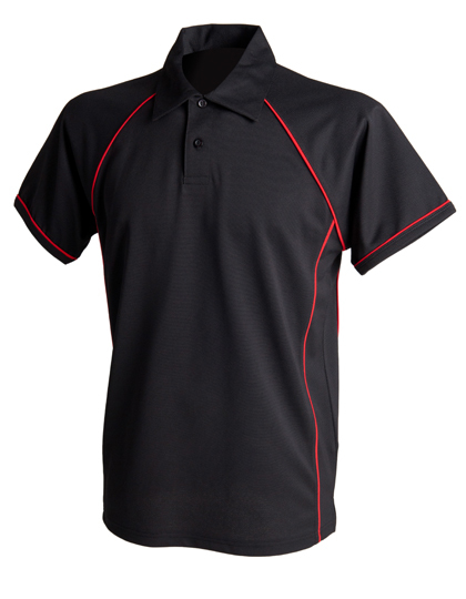 FH370 Finden+Hales Performance-Poloshirt mit Paspeln