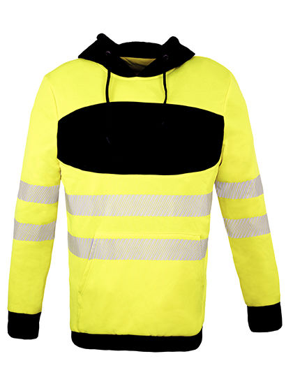 KX1002 Korntex EOS Hi-Vis Arbeitskleidung Kapuzensweatshirt mit großer Druckfläche auf der Brust