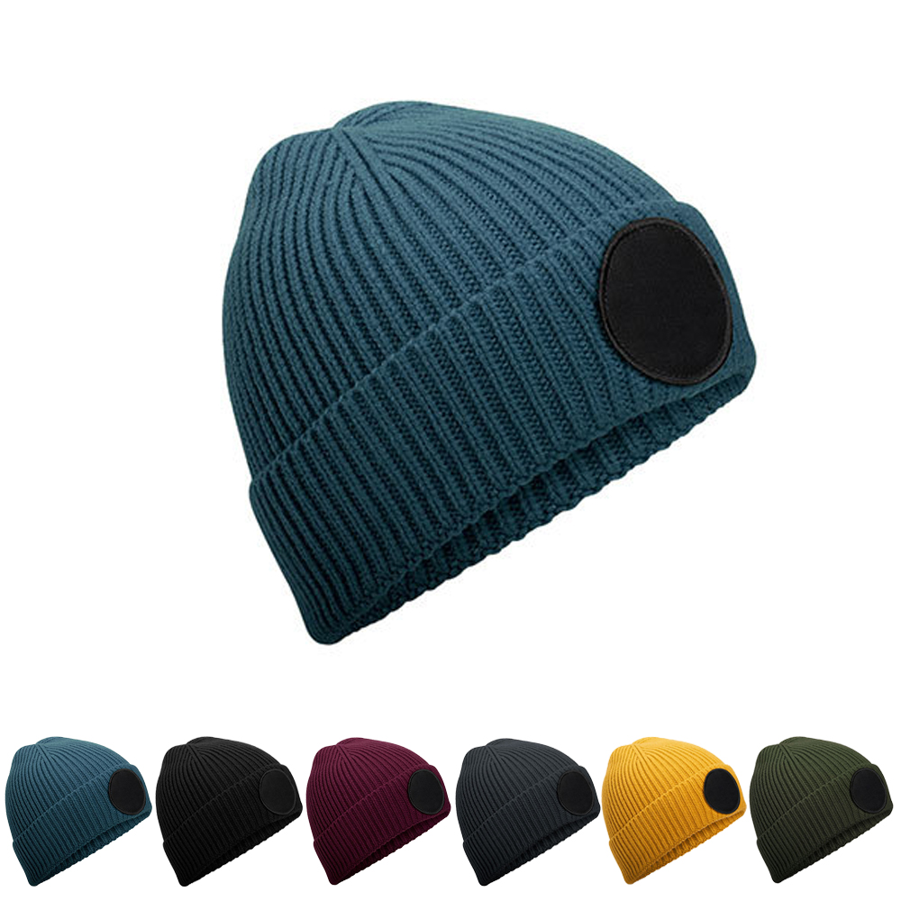 CB332R Beechfield Mütze mit runden Aufnäher