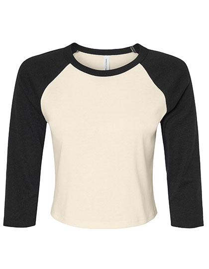 BL1200 Bella Damen Ripp 3/4-Arm Raglan T-Shirt