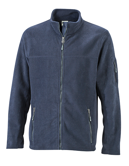 JN842 James+Nicholson Herren Arbeitskleidung Fleecejacke -STRONG-