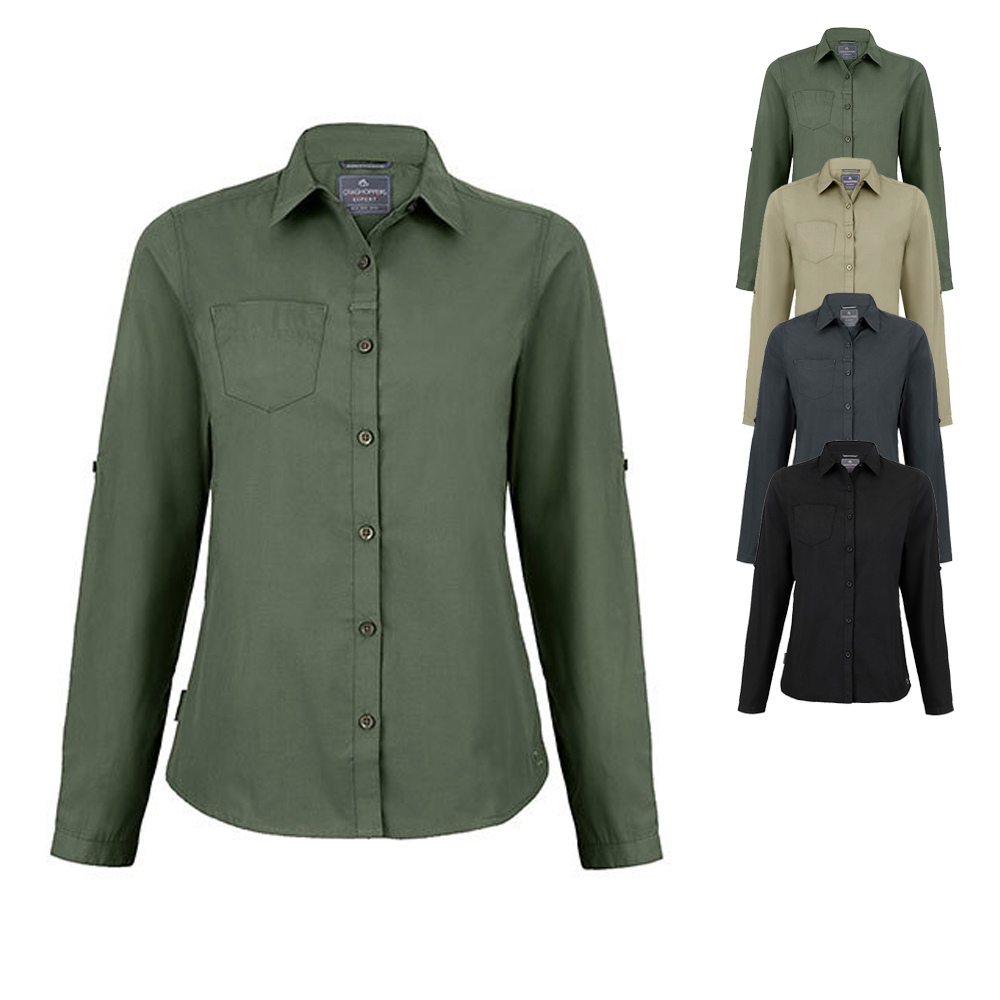 CES002 Craghoppers Expert Kiwi Damen Bluse langarm