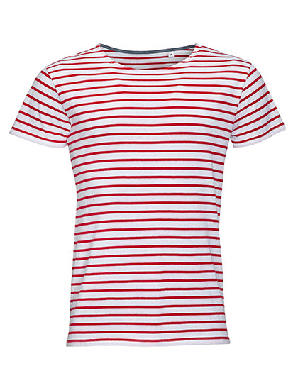 L01398 SOL´S Herren Rundhals T-Shirt Miles Gestreift