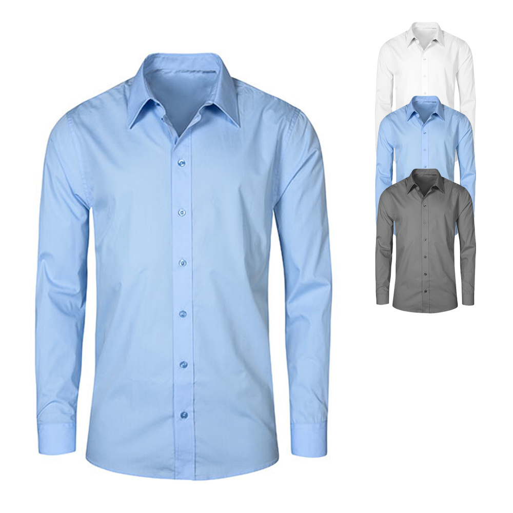 E6310 Promodoro Herren Poplin Hemd Langarm