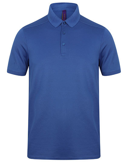 W460 Henbury Herren-Stretch-Poloshirt + Docht-Finish