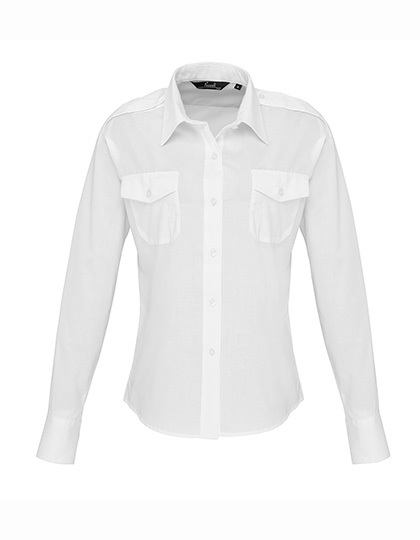 PW310 Premier Workwear Damen Piloten Bluse langarm