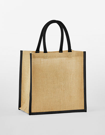 WM477 Westford Mill natürlich gestärkte Jute Mini Geschenktasche