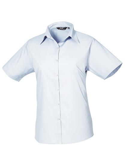 PW302 Premier Workwear Damen Poplin kurzarm Bluse (Damenbluse/Kurzarm)