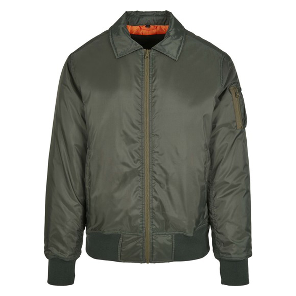 BY157 Build Your Brand Bomberjacke mit Kragen