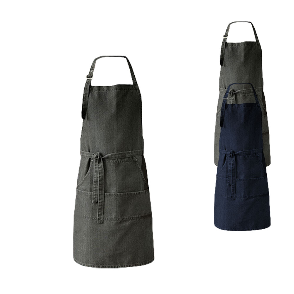 PW126 Premier Workwear Denim-Latzschürze mit vier Taschenfächer