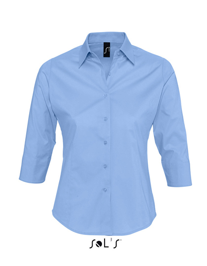 L631 SOL´S Damen Stretch-3/4-Armbluse Effect