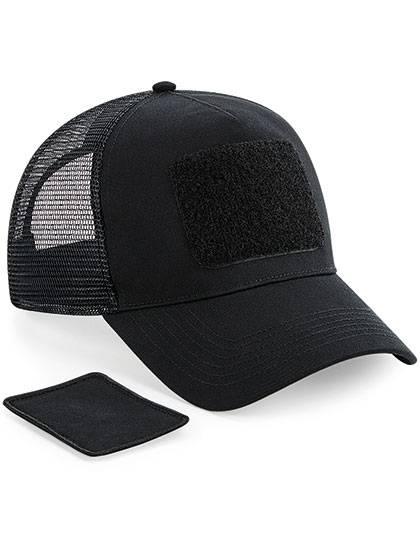 CB641 Beechfield Kappe Patch Fernfahrerkappe mit Snapback-Größeneinsteller im Retro-Stil