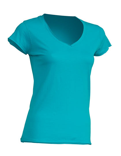 JHK271 JHK Damen V-Ausschnitt T-Shirt SICILIA
