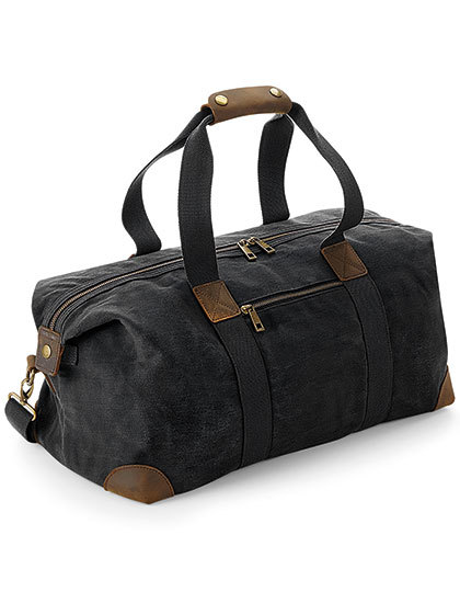 QD650 Quadra HERITAGE gewachste Baumwoll-Canvas Reisetasche