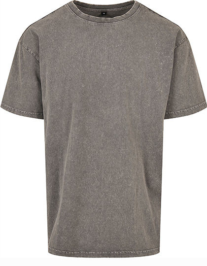 BY189 Build Your Brand T-Shirt Übergröße Säurewaschung
