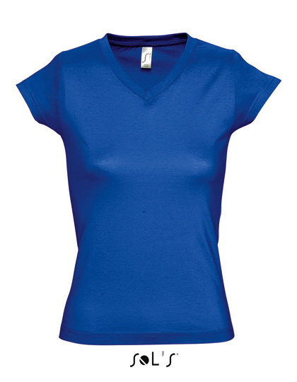 L156 SOL´S Damen V-Ausschnitt T-Shirt Moon