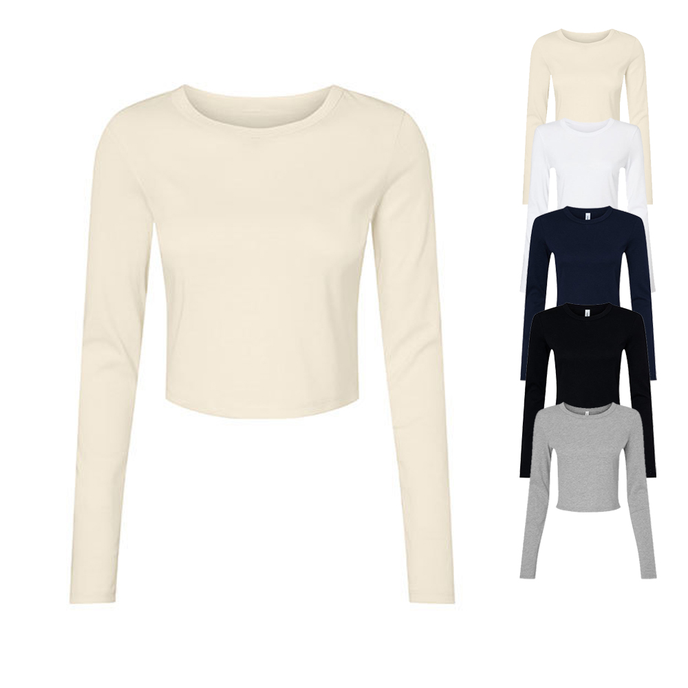 BL1501 Bella Damen Ripp langarm T-Shirt