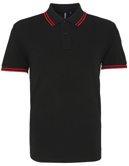 AQ011 Asquith & Fox Herren klassisches Polo Polohirt Kontraststreifen