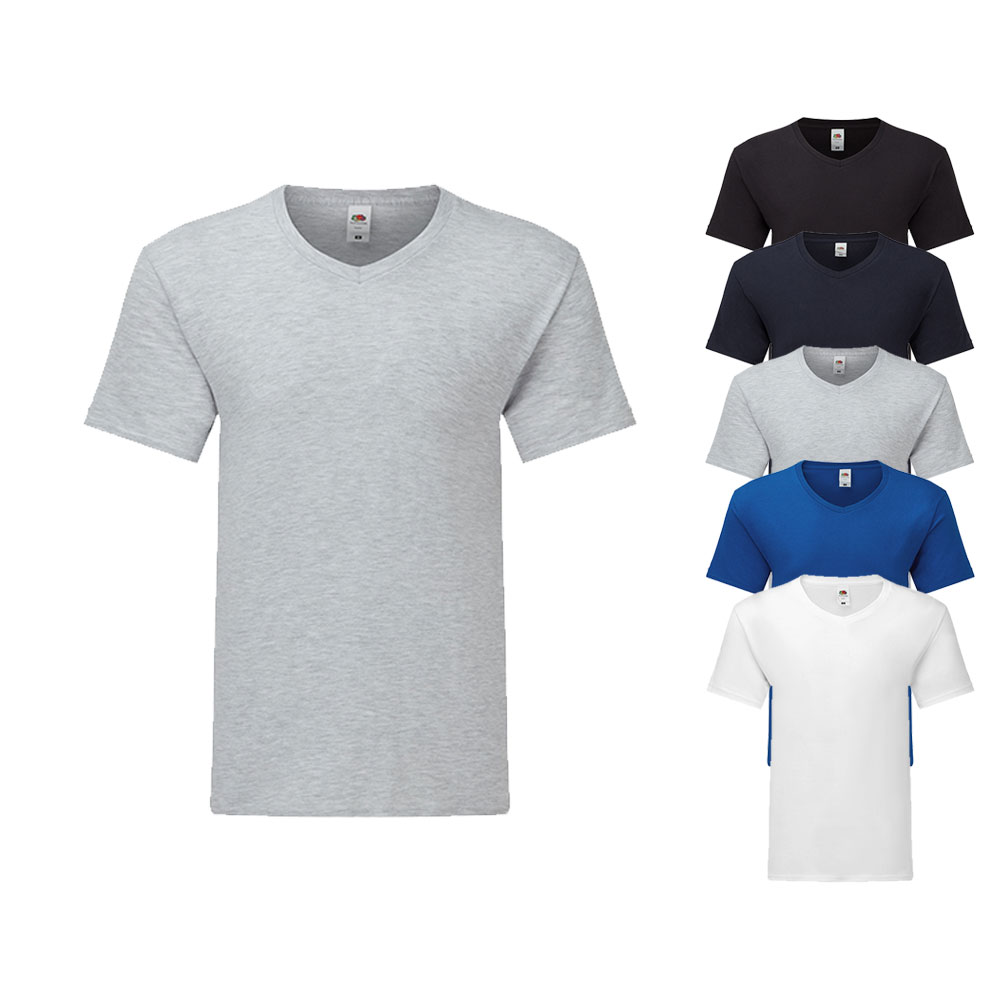 F273 Fruit of the Loom Iconic 150 V-Ausschnitt T-shirt