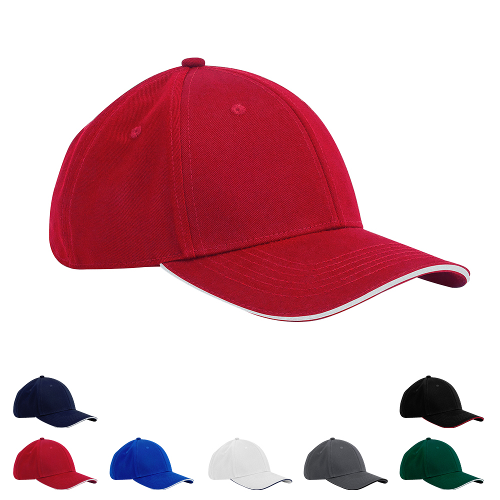 CB820C Beechfield EarthAware® klassische 6 Panele Kappe Sandwich Schirm