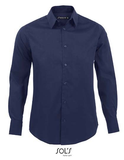 L633 SOL´S Herren Stretch-Langarmhemd Brighton
