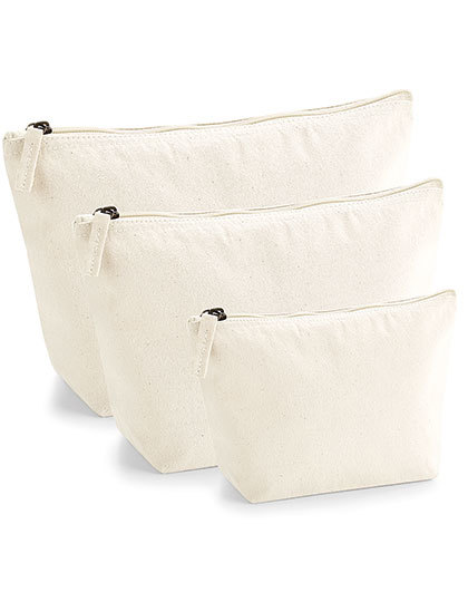 WM840 Westford Mill Zubehörtasche aus Bio-Baumwolle