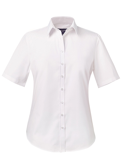 BR693 Brook Taverner Kurzarm Damenbluse mt klassischem Schnitt