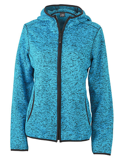 JN588 James+Nicholson Damen Strickfleece Jacke