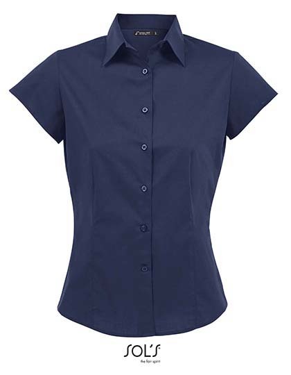 L630 SOL´S Damen Stretch-Kurzarmbluse Excess
