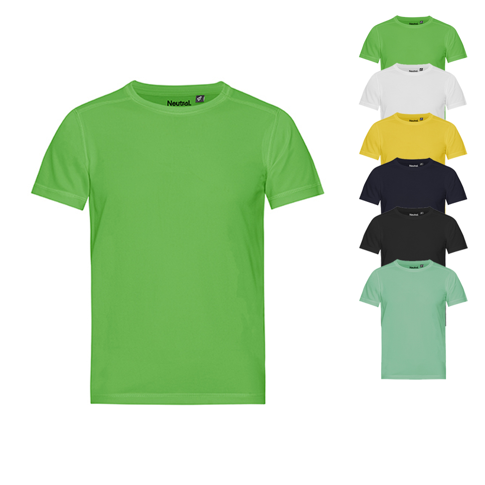 NER30001K Neutral Kinder Sportshirt kurzarm T-Shirt recycelt