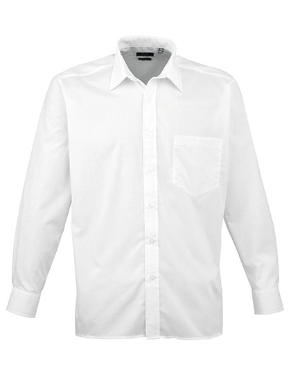 PW200 Premier Workwear Poplin langarm Hemd (Herrenhemd/Langarm)