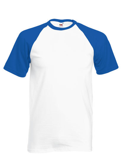 Fruit of the Loom T-shirt kurzarm Baseball-Stil