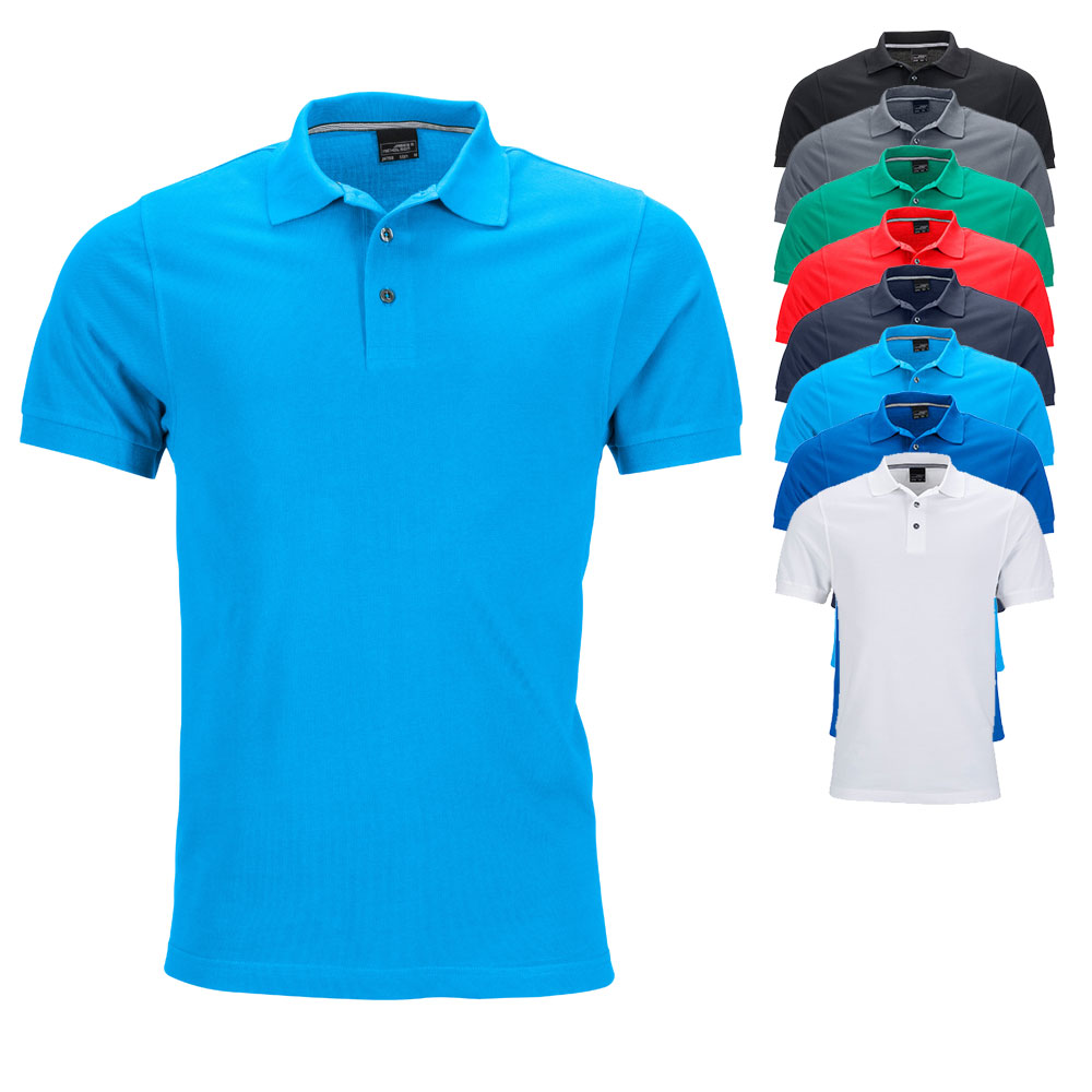 JN708 James+Nicholson Herren PIMA Polo
