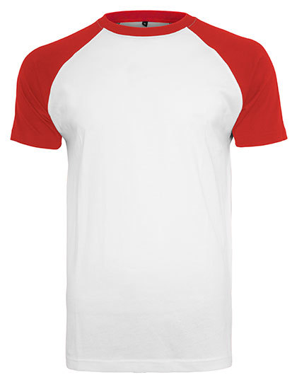 BY007 Build Your Brand Raglan Kontrast T-Shirt kurzarm