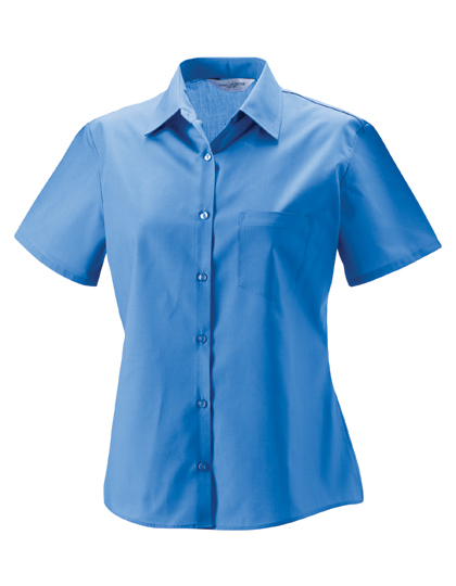 Z935F Russell Collection Kurzarm Popeline-Bluse