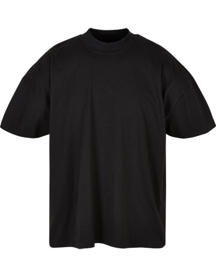 BY230 Build Your Brand Herren T-Shirt Oversize-Passform mit Stehkragen