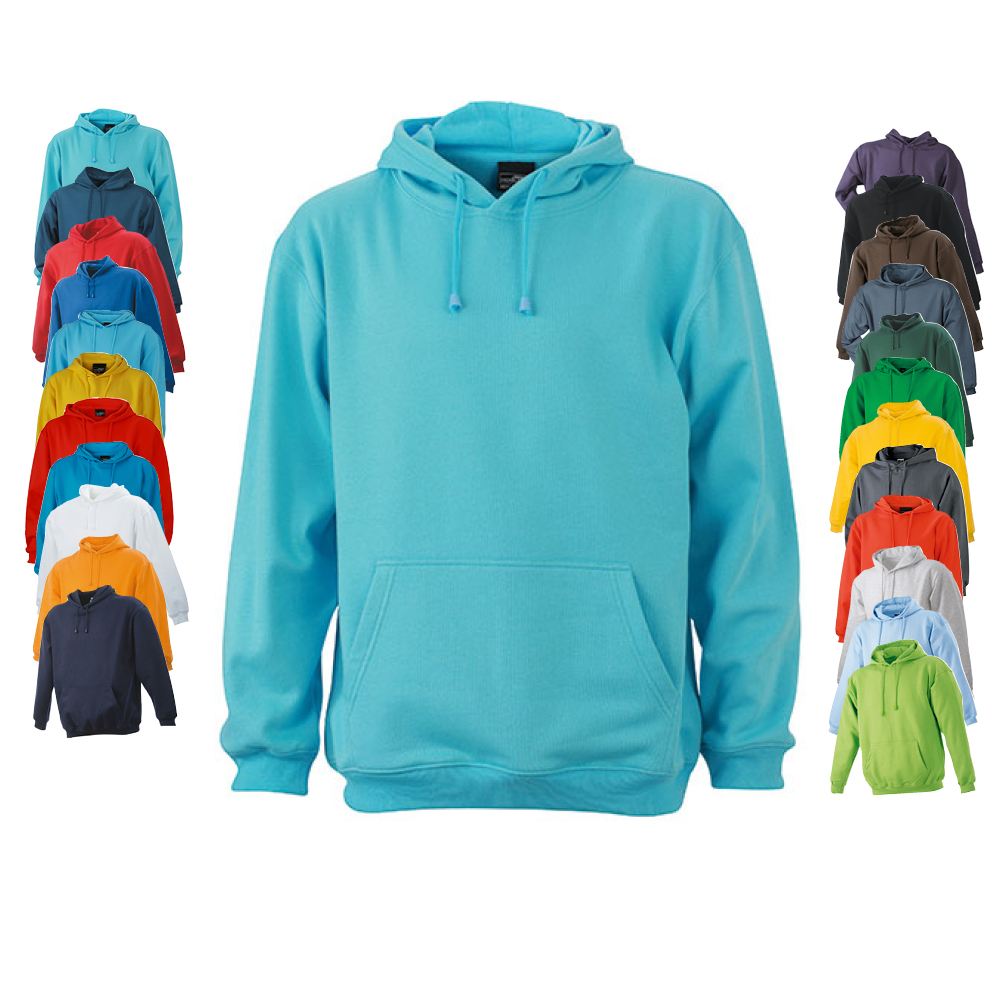 JN047 James+Nicholson Kapuzensweatshirt
