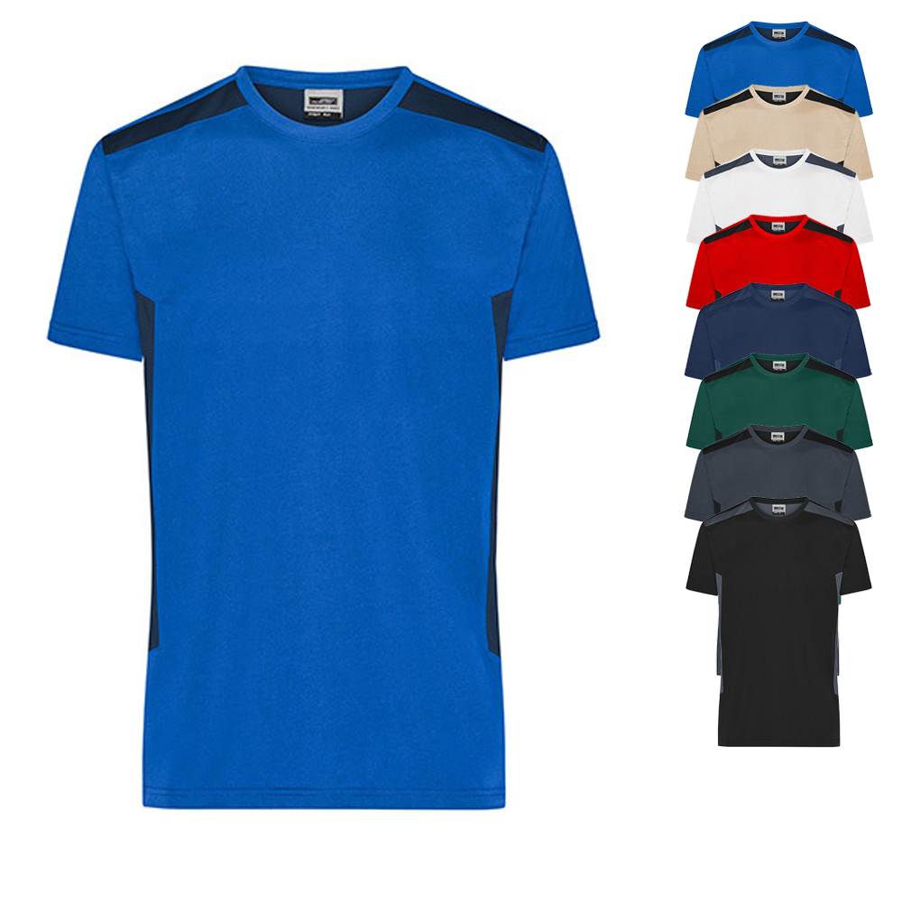 JN1824 James+Nicholson Herren Arbeitskleidung T-Shirt -STRONG-