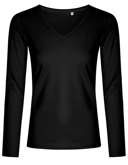 XO1560 X.O by Promodoro Damen V-Neck Langarmshirt