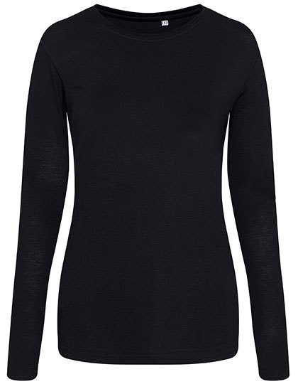 JT002F Just Ts & Polos Damen Langarmshirt mit Triblend-Gewebe