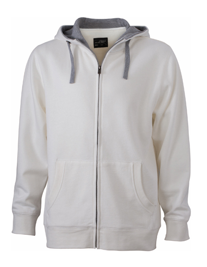 JN963 James+Nicholson Herren LIFESTYLE Kapuzenjacke