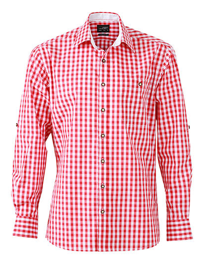 JN638 James+Nicholson Herren Traditionell Hemd