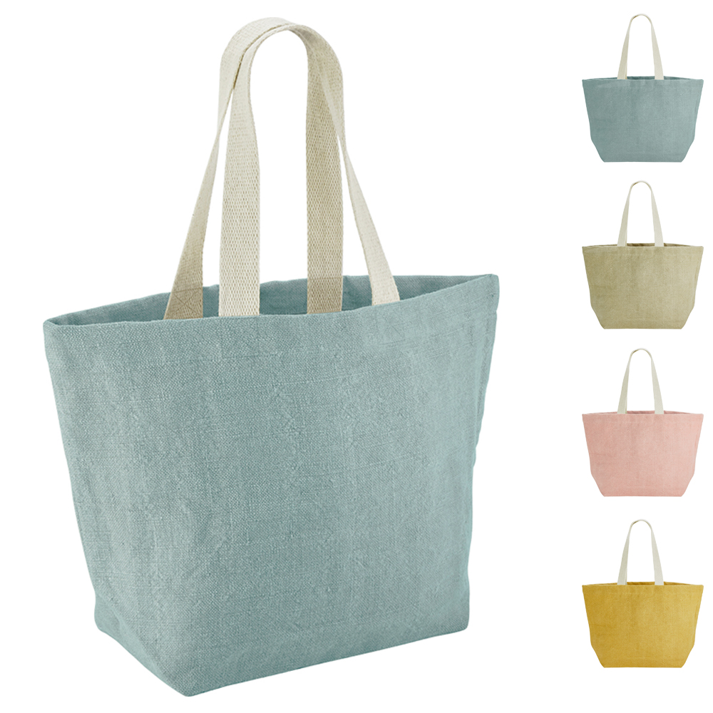 WM466 Westford Mill weich gewaschene Jute Strandtasche