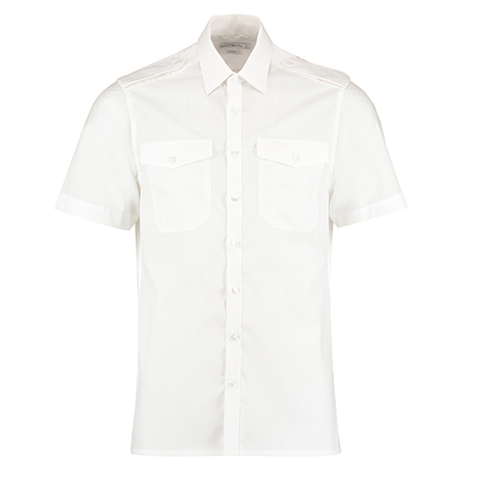 K133 Kustom Herren Hemd Kurzarm Kit Pilot Shirt