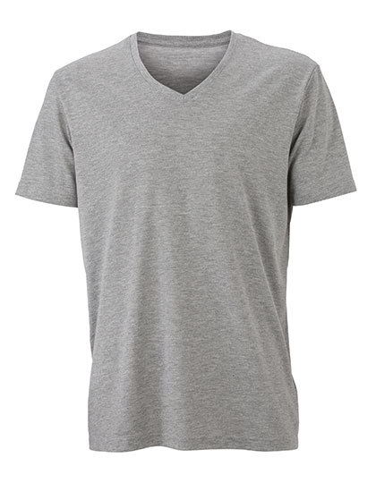 JN974 James+Nicholson Herren HEATHER T-Shirt kurzarm