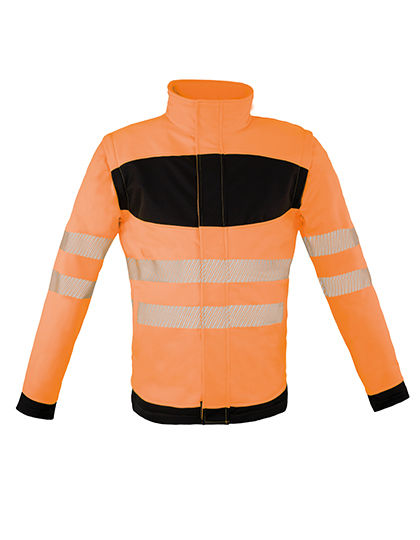 KX1003 Korntex EOS Hi-Vis Arbeitskleidung Softshelljacke mit großer Druckfläche auf der Brust