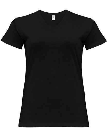 JHK604 JHK CURVES T-Shirt V-Ausschnitt Damen