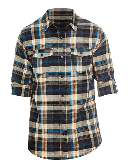 BU8210 Burnside gewebtes kariertes Flanellhemd